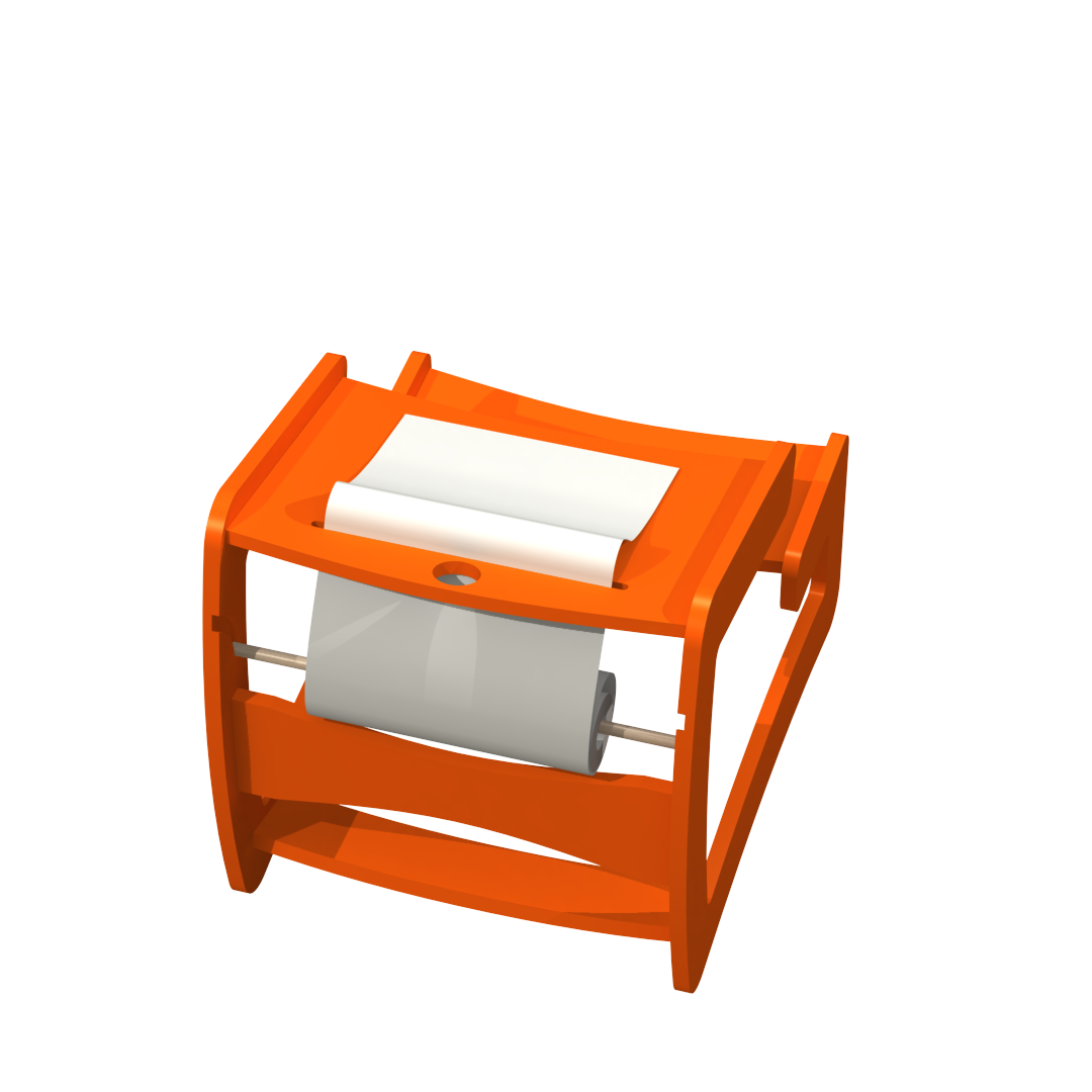 Bureau enfant couleur Orange Vue2