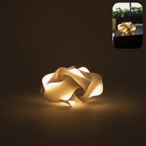 Lampe à poser PA15 design sphéroïde aplati Habilis Deco