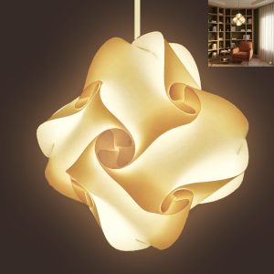 Lampe Suspension SA12 prisme sculptural blanc Habilis Deco