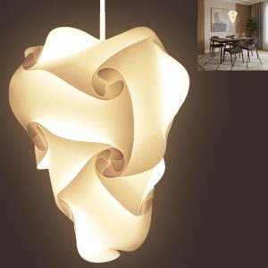 Lampe Suspension SB15 design pyramide sculpturale blanche Habilis Deco